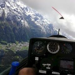 Flugwegposition um 12:28:12: Aufgenommen in der Nähe von Gemeinde Kaisers, Österreich in 3459 Meter